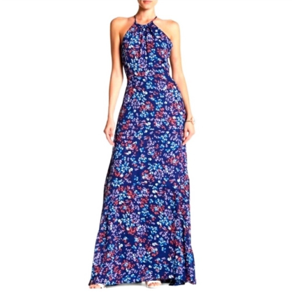 Parker Sweet Pea Floral Halter Maxi Dress Size M NWT